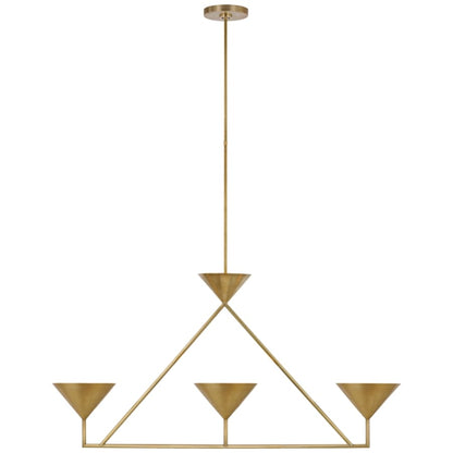 Visual Comfort Orsay 3 Light 44" Wide LED Linear Chandelier