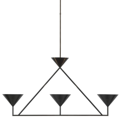 Visual Comfort Orsay 3 Light 44" Wide LED Linear Chandelier