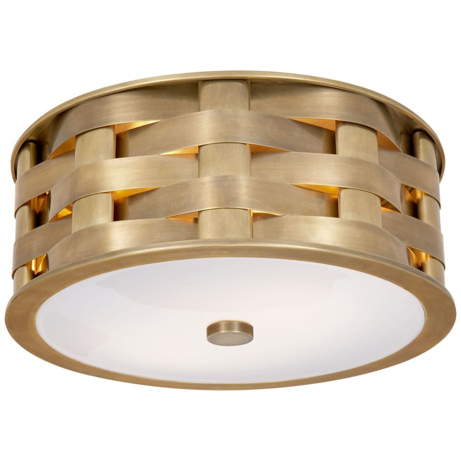 Visual Comfort Ella 2 Light 14" Wide Flush Mount Drum Ceiling Fixture