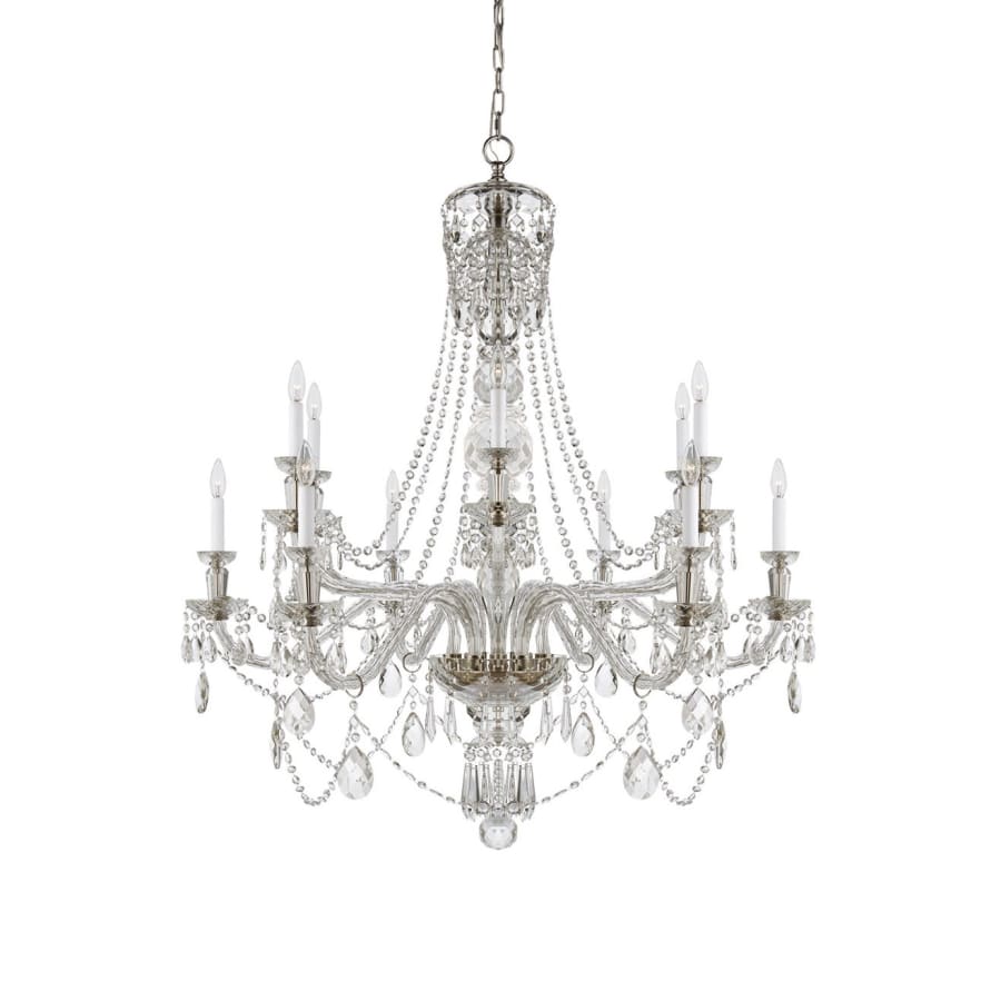 Visual Comfort Daniela 12 Light 46" Wide Crystal Empire Chandelier