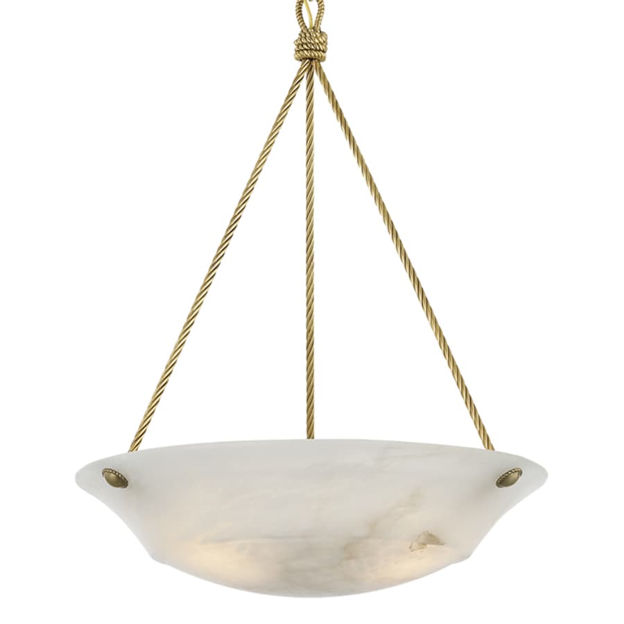 Visual Comfort Claremont 3 Light 21" Wide Pendant with Alabaster Shade