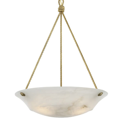 Visual Comfort Claremont 3 Light 21" Wide Pendant with Alabaster Shade