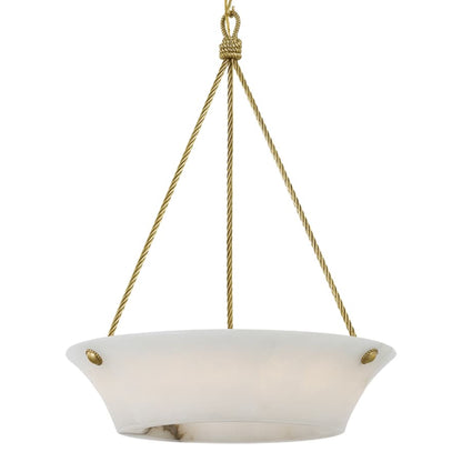 Visual Comfort Claremont 21" Wide LED Pendant with Alabaster Shade