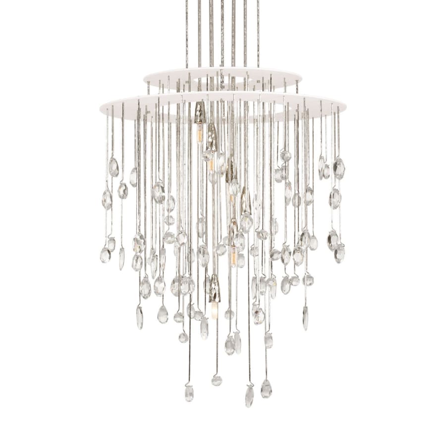 Visual Comfort Hailee 6 Light 32" Wide Crystal Waterfall Chandelier