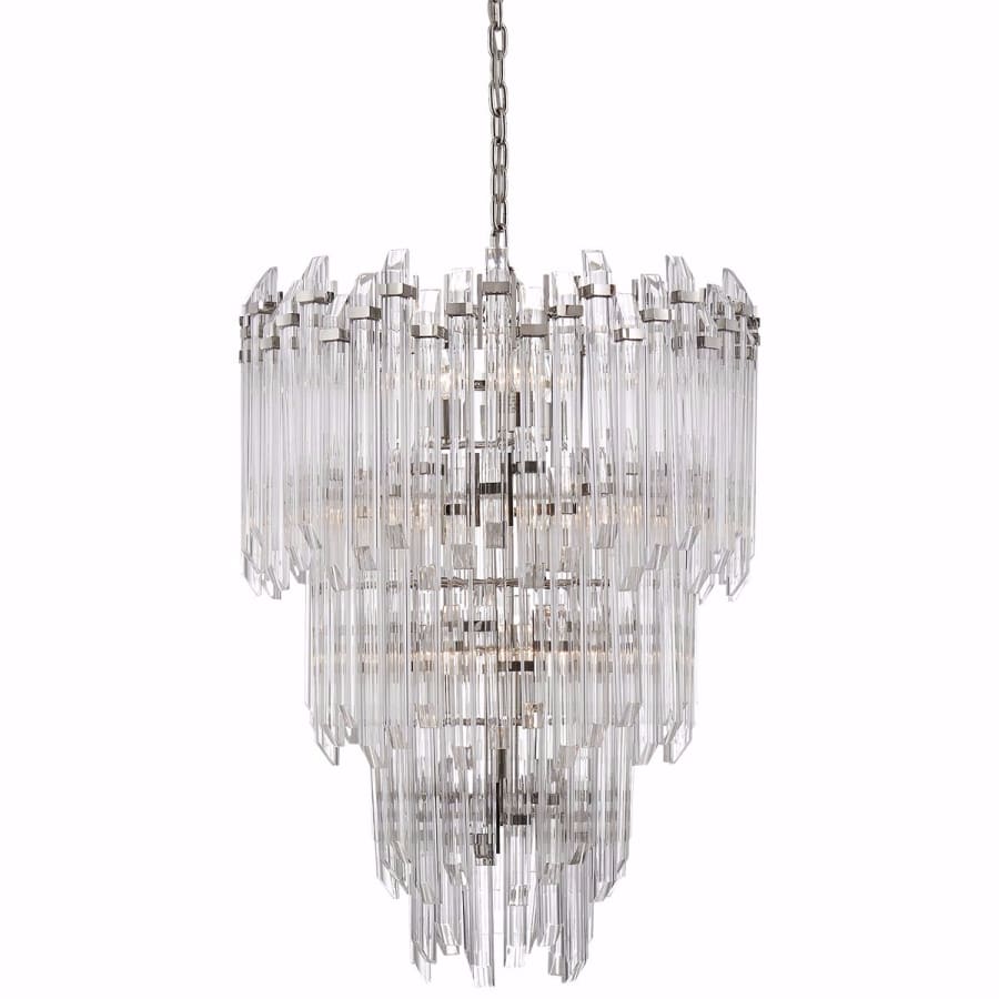 Visual Comfort Adele 24" Waterfall Chandelier by Suzanne Kasler