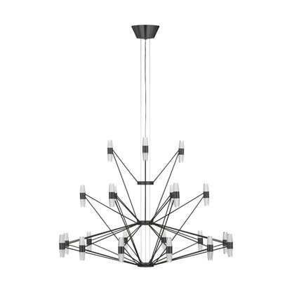 Visual Comfort Lassell 46" Wide LED Abstract Chandelier 2700K, 90 CRI, 7854 Lumens