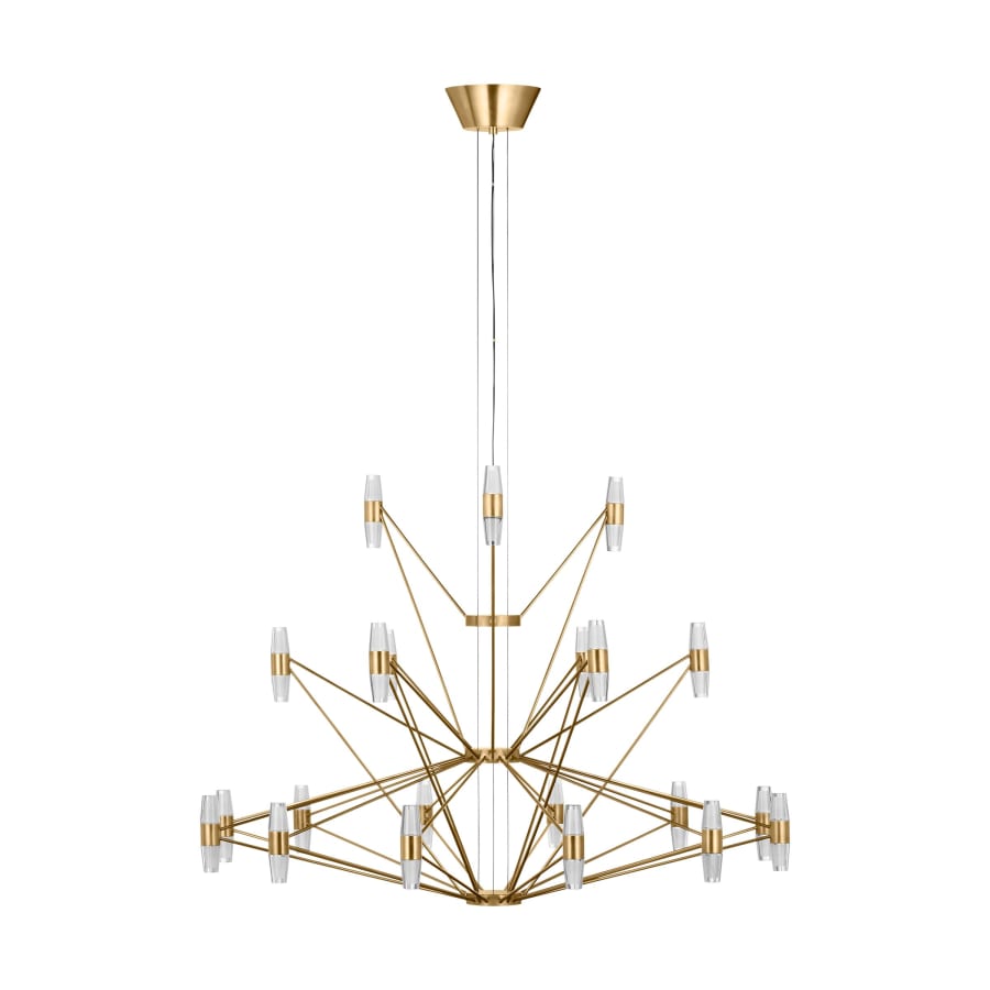 Visual Comfort Lassell 46" Wide LED Abstract Chandelier 2700K, 90 CRI, 7854 Lumens