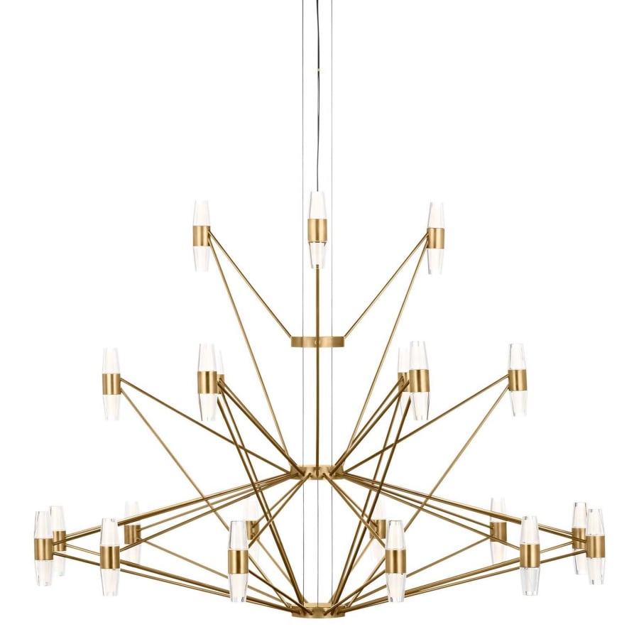 Visual Comfort Lassell 46" Wide LED Abstract Chandelier 2700K, 90 CRI, 7854 Lumens