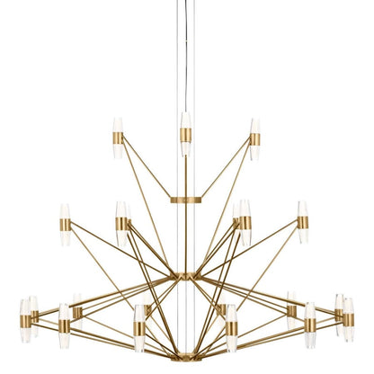 Visual Comfort Lassell 46" Wide LED Abstract Chandelier 2700K, 90 CRI, 7854 Lumens