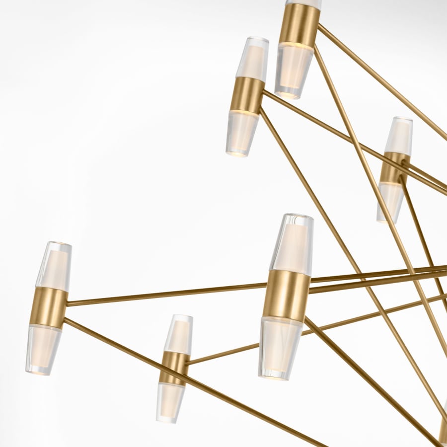 Visual Comfort Lassell 46" Wide LED Abstract Chandelier