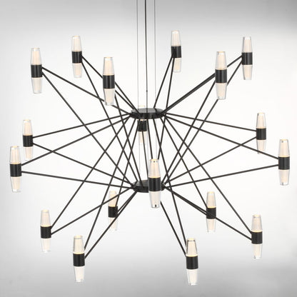Visual Comfort Lassell 39" Wide LED Abstract Chandelier