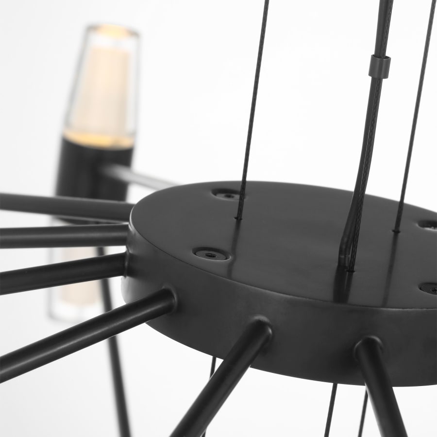 Visual Comfort Lassell 37" Wide LED Abstract Ring Chandelier