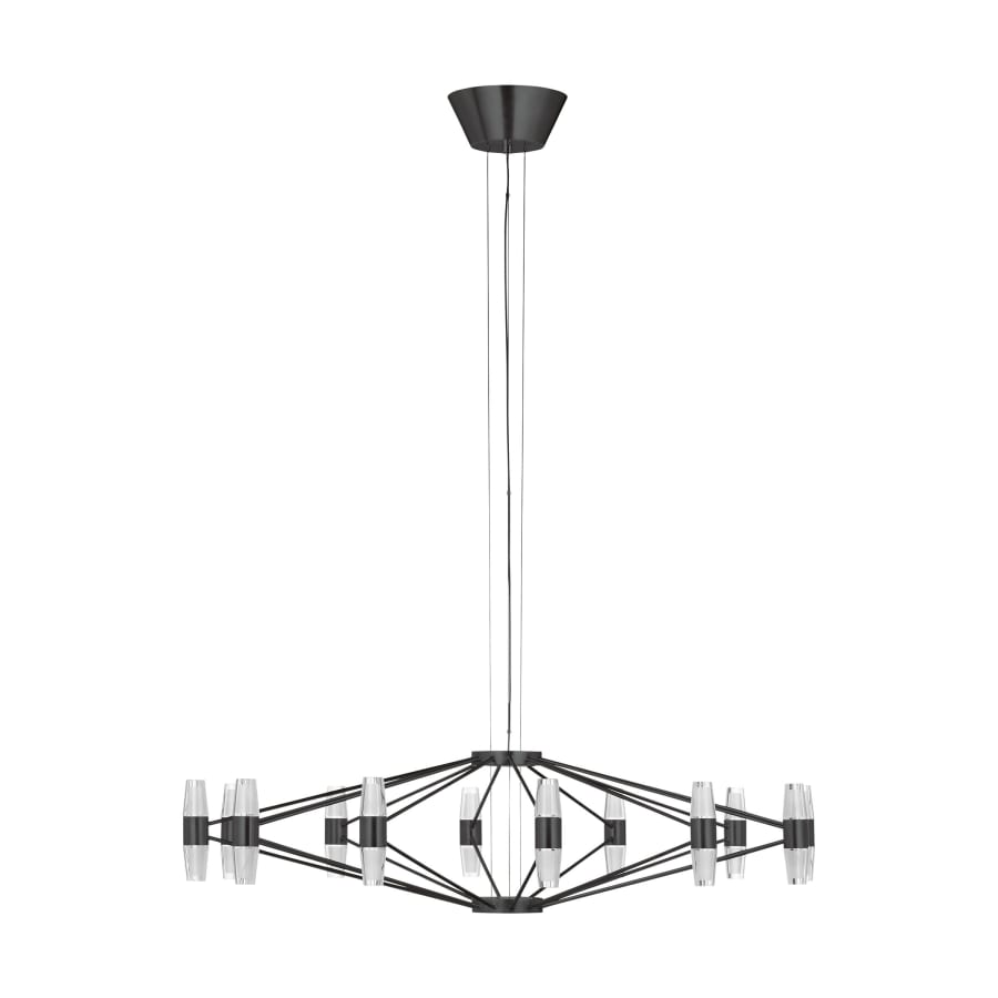 Visual Comfort Lassell 37" Wide LED Abstract Ring Chandelier