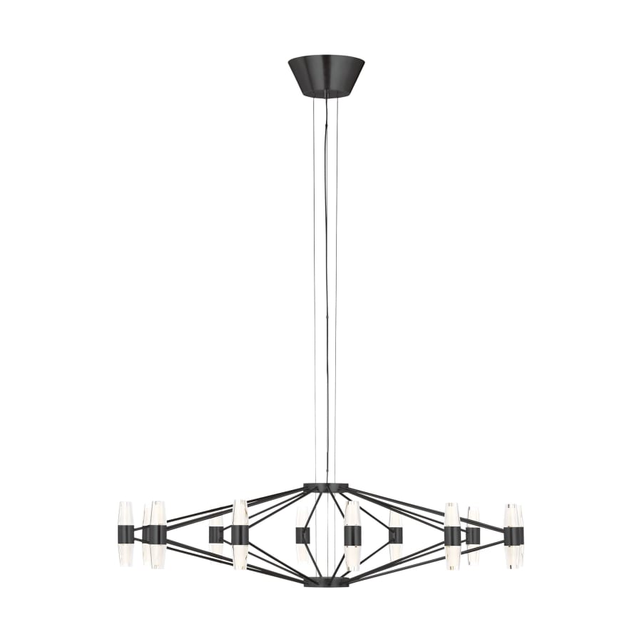 Visual Comfort Lassell 37" Wide LED Abstract Ring Chandelier