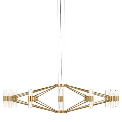 Visual Comfort Lassell 37" Wide LED Abstract Ring Chandelier