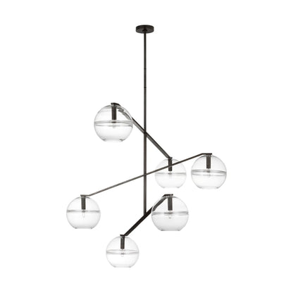 Visual Comfort Lowing 6 Light 49" Wide Chandelier