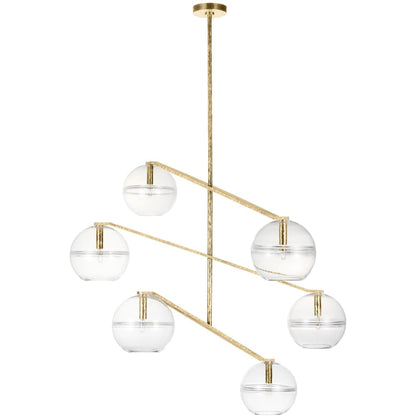 Visual Comfort Lowing 6 Light 49" Wide Chandelier