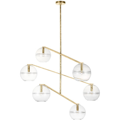 Visual Comfort Lowing 6 Light 49" Wide Chandelier