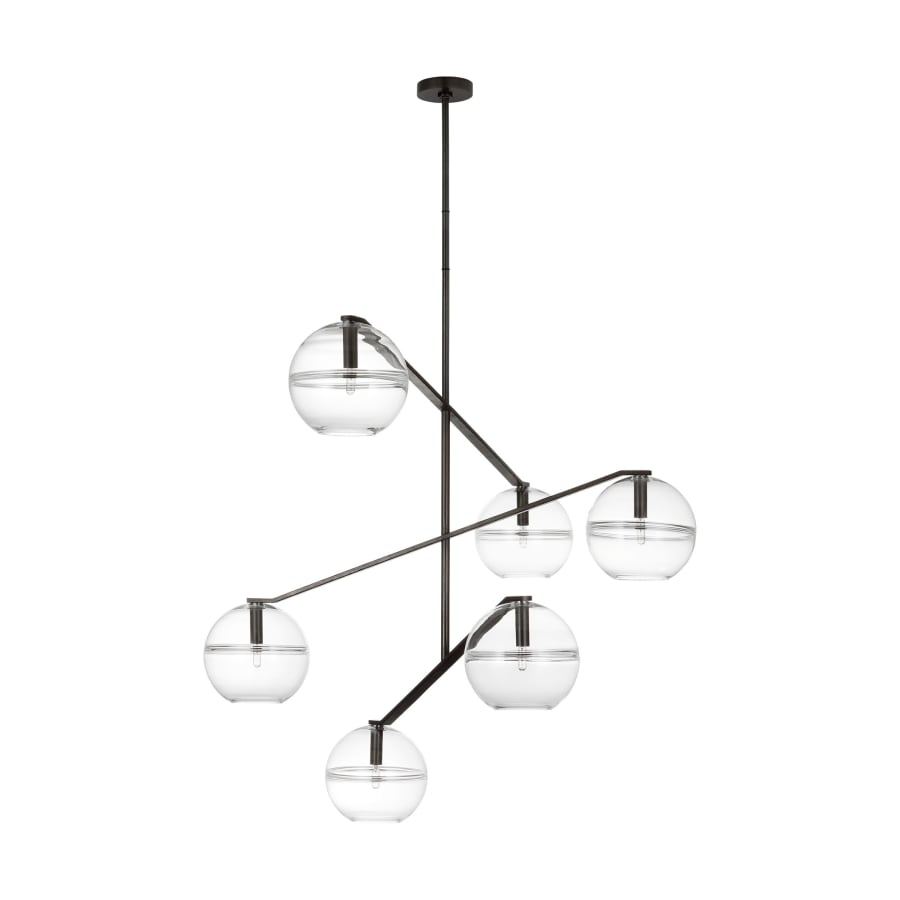 Visual Comfort Lowing 6 Light 49" Wide Chandelier