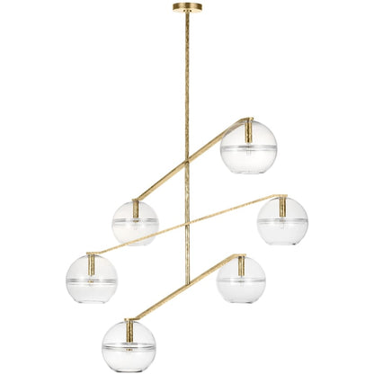 Visual Comfort Lowing 6 Light 49" Wide Chandelier