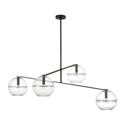 Visual Comfort Lowing 4 Light 45" Wide Chandelier