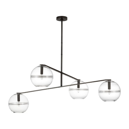 Visual Comfort Lowing 4 Light 45" Wide Chandelier