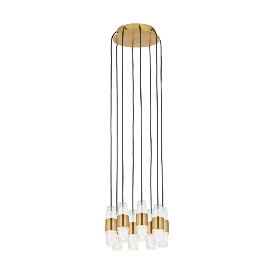 Visual Comfort Lassell 11" Wide LED Crystal Chandelier - 2700K, 90 CRI, 1824 Lumens