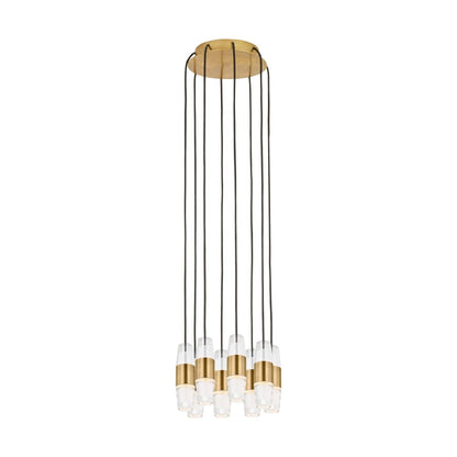 Visual Comfort Lassell 11" Wide LED Crystal Chandelier - 2700K, 90 CRI, 1824 Lumens