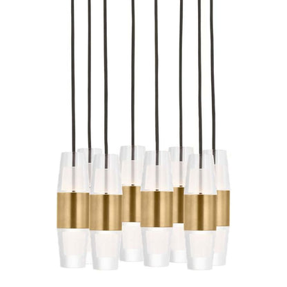 Visual Comfort Lassell 11" Wide LED Crystal Chandelier - 2700K, 90 CRI, 1824 Lumens