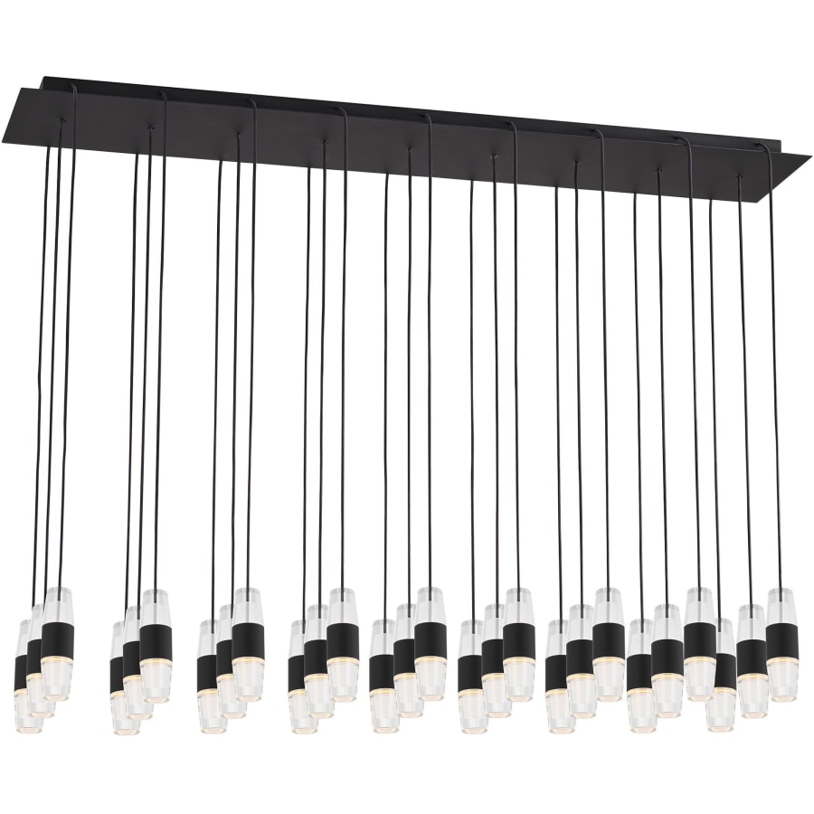 Visual Comfort Lassell 45" Wide LED Crystal Linear Chandelier - 2700K, 90 CRI, 6156 Lumens