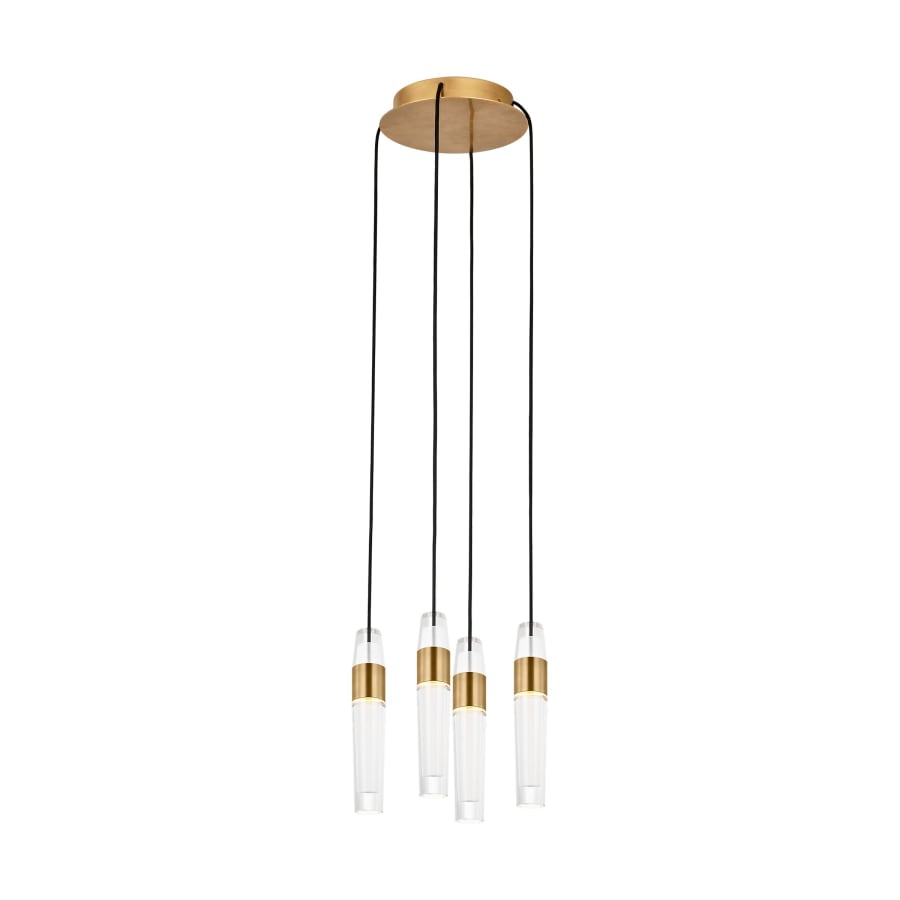 Visual Comfort Lassell 2 Light 11" Wide LED Crystal Chandelier - 2700K, 90 CRI, 1824 Lumens