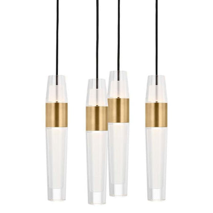 Visual Comfort Lassell 2 Light 11" Wide LED Crystal Chandelier - 2700K, 90 CRI, 1824 Lumens
