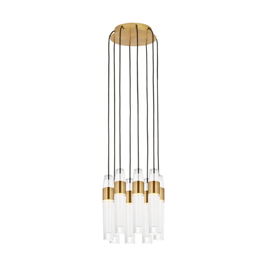 Visual Comfort Lassell 2 Light 11" Wide LED Crystal Chandelier - 2700K, 90 CRI, 3648 Lumens
