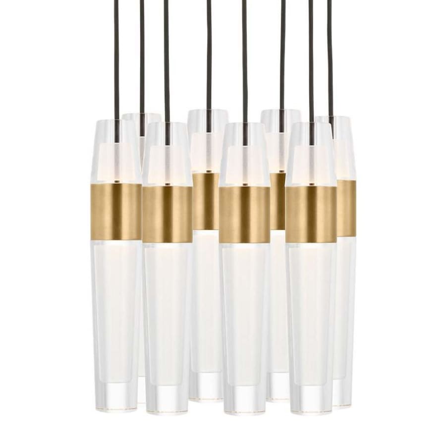 Visual Comfort Lassell 2 Light 11" Wide LED Crystal Chandelier - 2700K, 90 CRI, 3648 Lumens