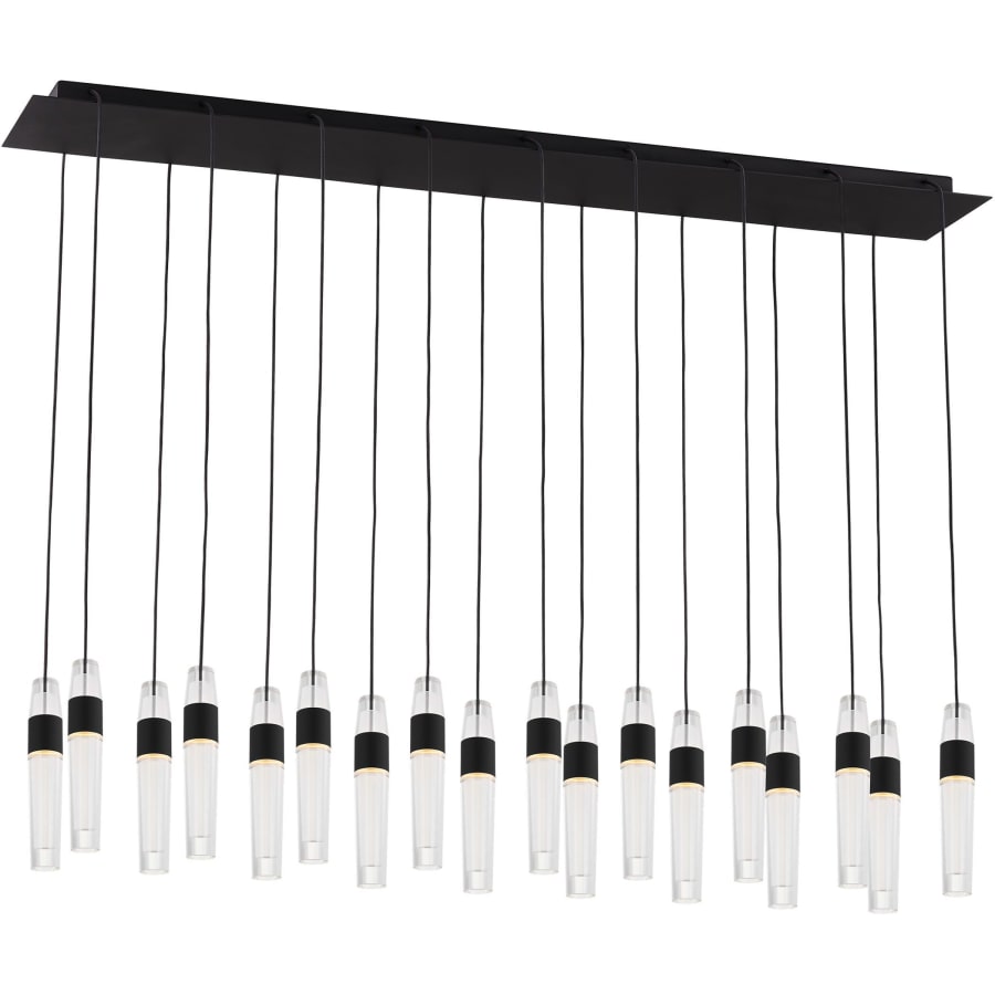 Visual Comfort Lassell 45" Wide LED Crystal Linear Chandelier - 2700K, 90 CRI, 8210 Lumens