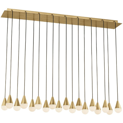 Visual Comfort Cupola 45" Wide Linear Chandelier
