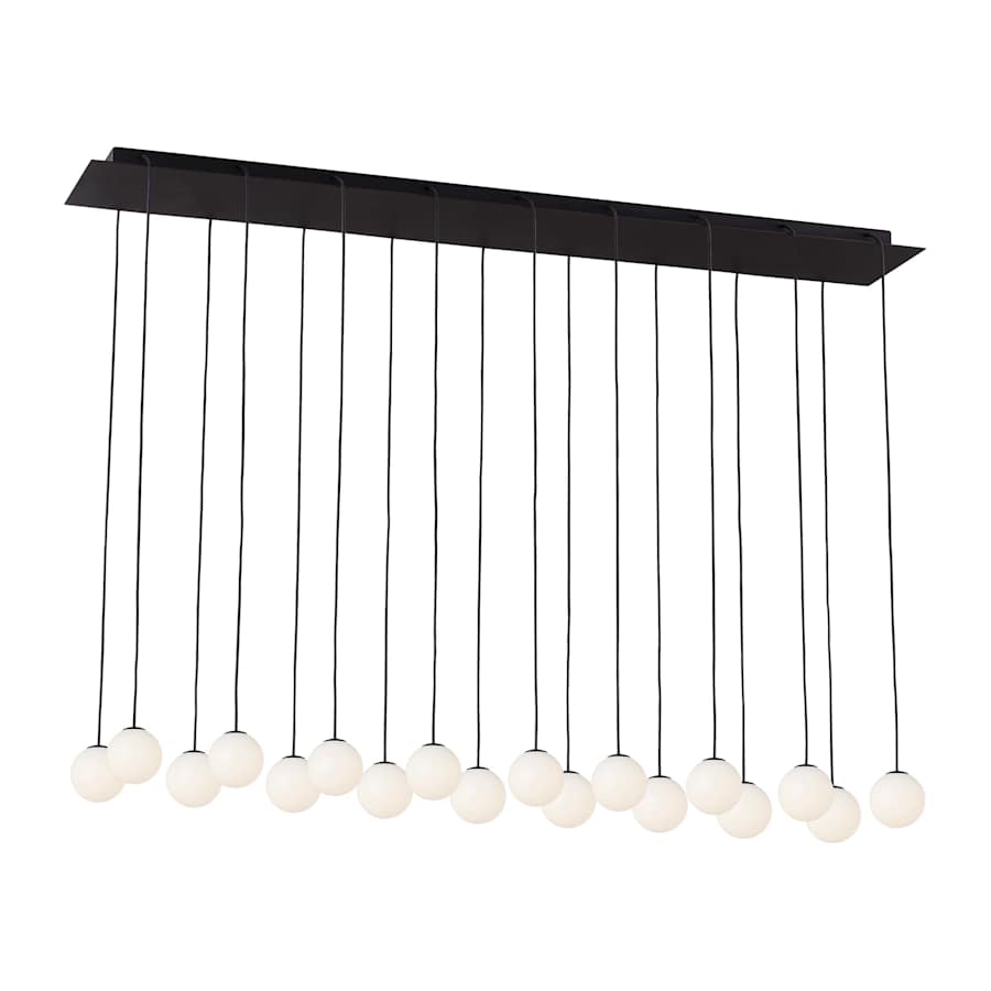 Visual Comfort Orbet 18 Light 12" Wide LED Linear Chandelier