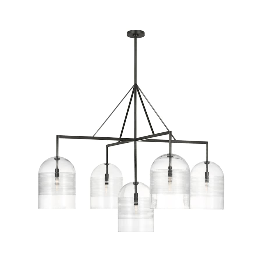 Visual Comfort Leano 5 Light 52" Wide Chandelier