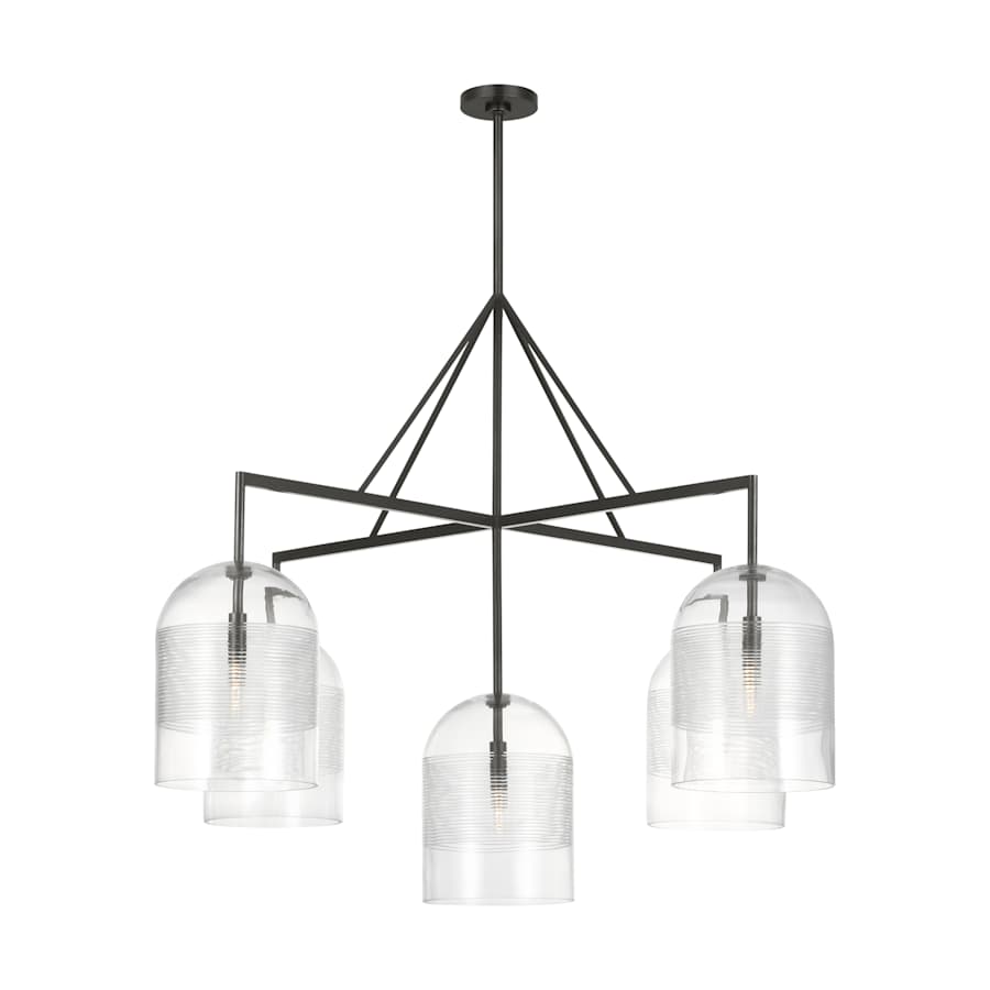 Visual Comfort Leano 5 Light 52" Wide Chandelier