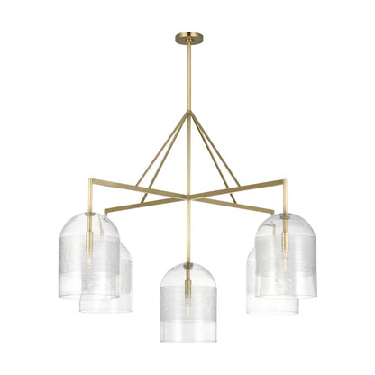 Visual Comfort Leano 5 Light 52" Wide Chandelier