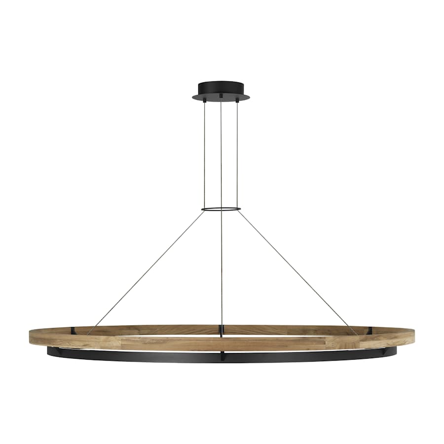 Visual Comfort Grace 65" Wide LED Ring Outdoor Chandelier