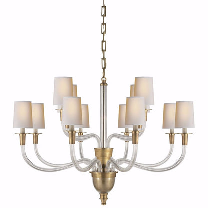 Visual Comfort Vivian 36" Shaded Chandelier by Thomas O'Brien