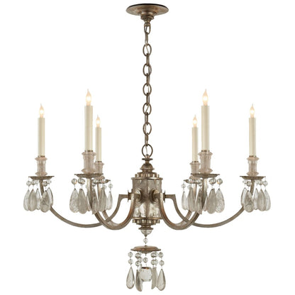 Visual Comfort Elizabeth 33" Chandelier with Quartz by Thomas O'Brien