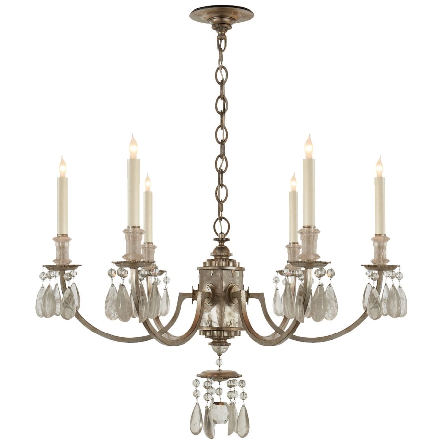Visual Comfort Elizabeth 33" Chandelier with Quartz by Thomas O'Brien