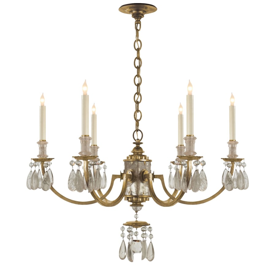 Visual Comfort Elizabeth 33" Chandelier with Quartz by Thomas O'Brien