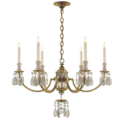 Visual Comfort Elizabeth 33" Chandelier with Quartz by Thomas O'Brien