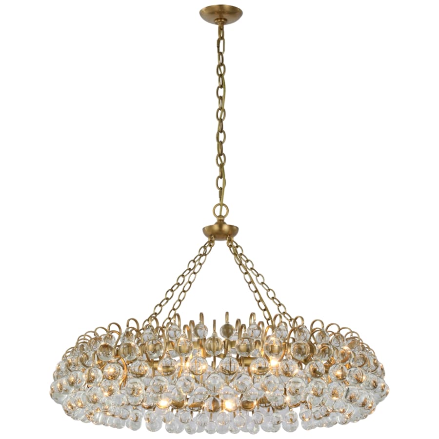 Visual Comfort Bellvale 37" Large Ring Crystal Chandelier by AERIN