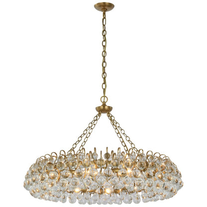 Visual Comfort Bellvale 37" Large Ring Crystal Chandelier by AERIN