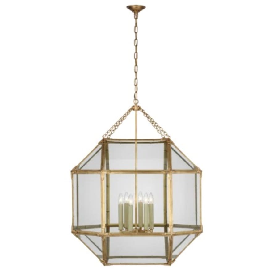 Visual Comfort Morris Grande Lantern with Clear Glass