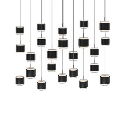 WAC Lighting Banded 42" Wide LED Multi Light Pendant